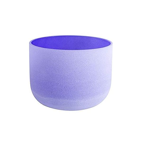 432Hz Perfect Pitch B Note Crown Chakra Purple Frosted Quartz Crystal Singi