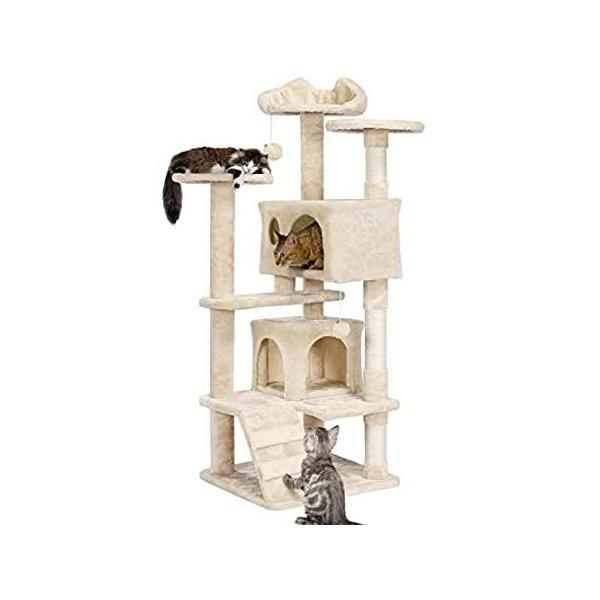 Yaheetech 51in Cat Tree Tower Condo Furniture Scratch Post for Kittens Pet