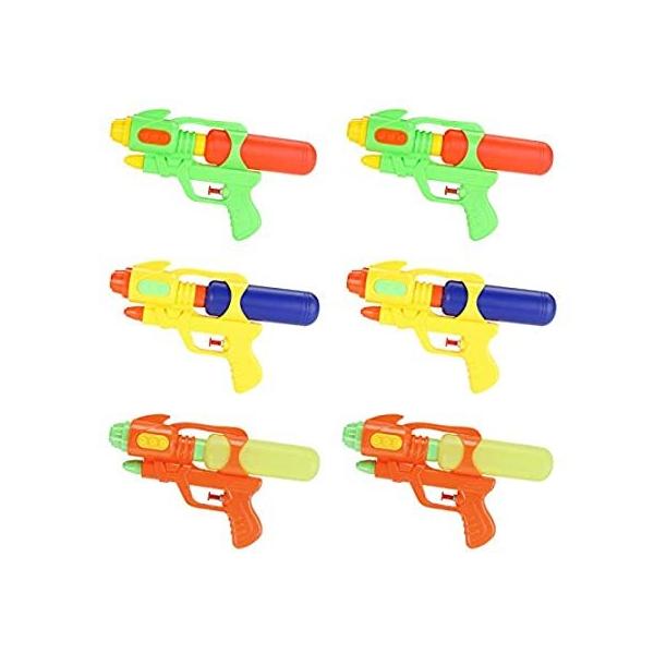 Fun-Here Water Guns 9 Inch 6 Packs for Kids Adults Multicolor Squirt Gun in ���s�A���i