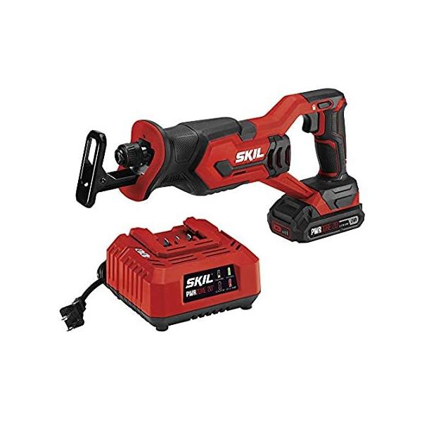 SKIL 20V Compact Reciprocating Saw, Includes 2.0Ah PWRCore 20 Lithium Batte