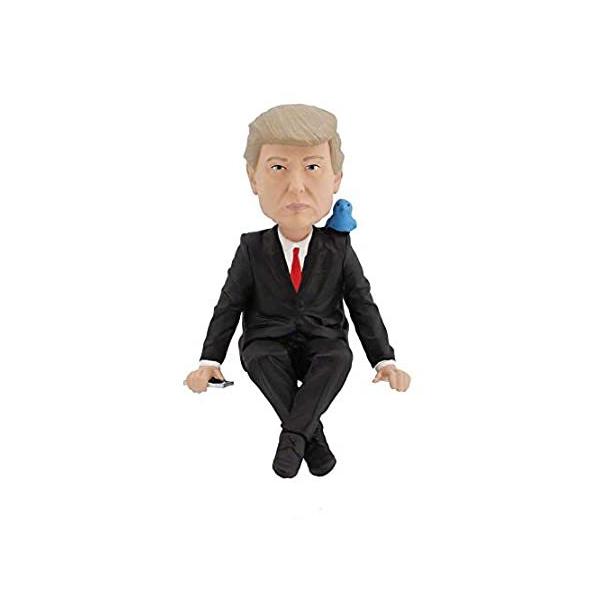 Donald Trump Bobblehead, Sitting Media Monitor, Collectible Bobblehead Figu ���s�A���i