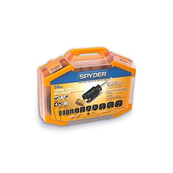 Spyder 14-Piece Carbide Tipped Deep Cut Hole Saw Kit