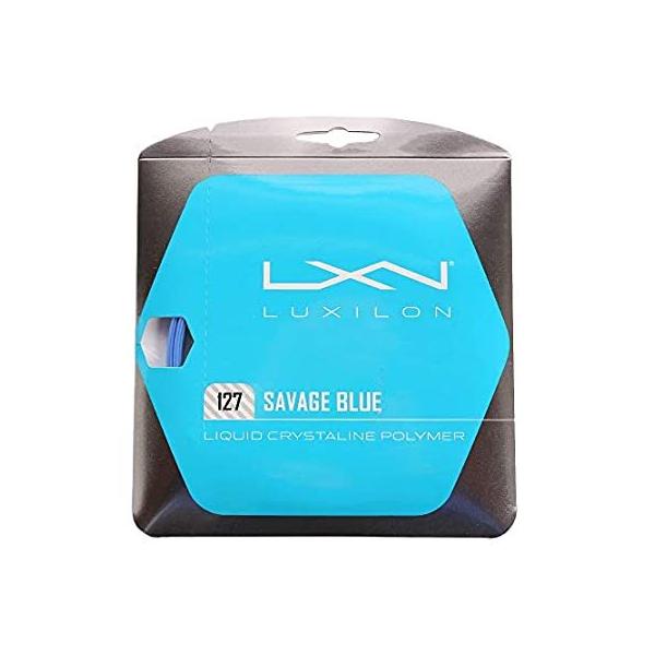 ルキシロン サベージ ブルー (1.27mm) 200Mロール 硬式テニス ポリエステル ガット（Luxilon SAVAGE BLUE 200m S 並行輸入品