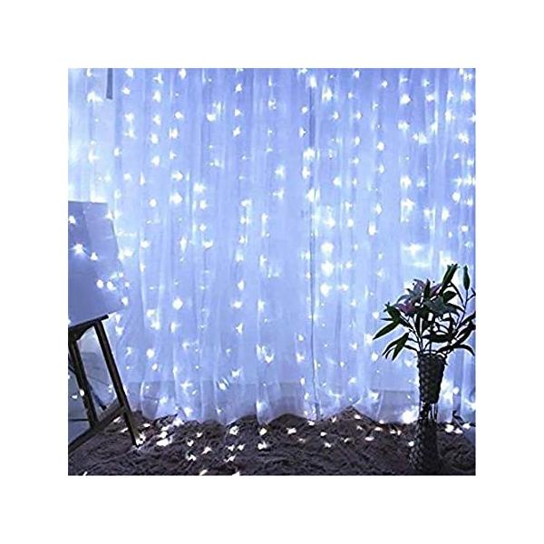 Twinkle Star 600 LED Window Curtain String Light Christmas Wedding Party Ga