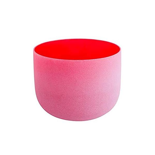 432Hz Perfect Pitch C Root Chakra Red Colored Frosted Quartz Crystal Singin