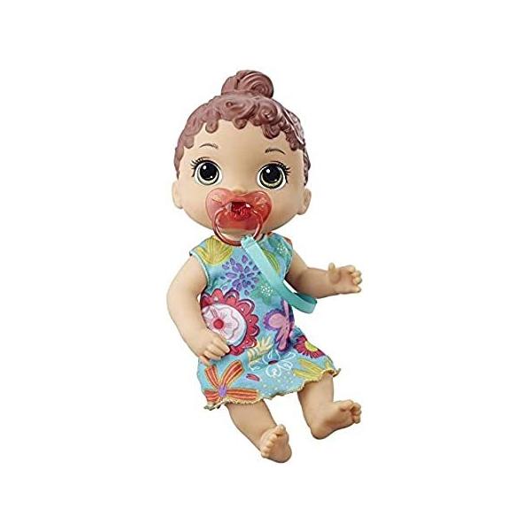 Baby Alive Baby Lil Sounds: Interactive Brown Hair Baby Doll for Girls &amp; Bo