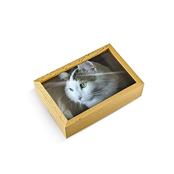 Light Wood Tone 18 Note Musical Photo Frame Keepsake - Many Songs to Choose