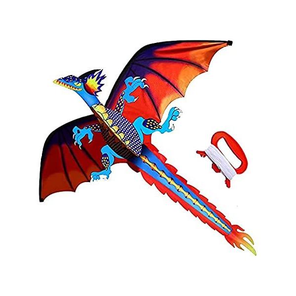 HENGDA KITE-Upgrade Classical Dragon Kite Stereoscopic Dragon Kites for Kid sAi