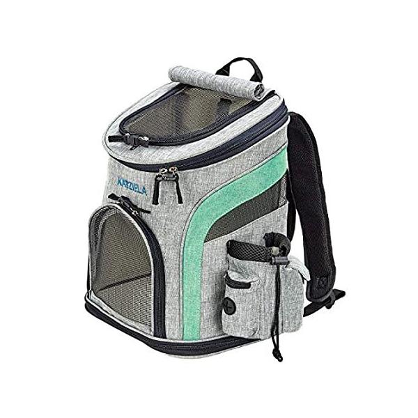 Katziela Pet Carrier Backpack - for Small Dogs and Cats - Water Bottle, Was sAi