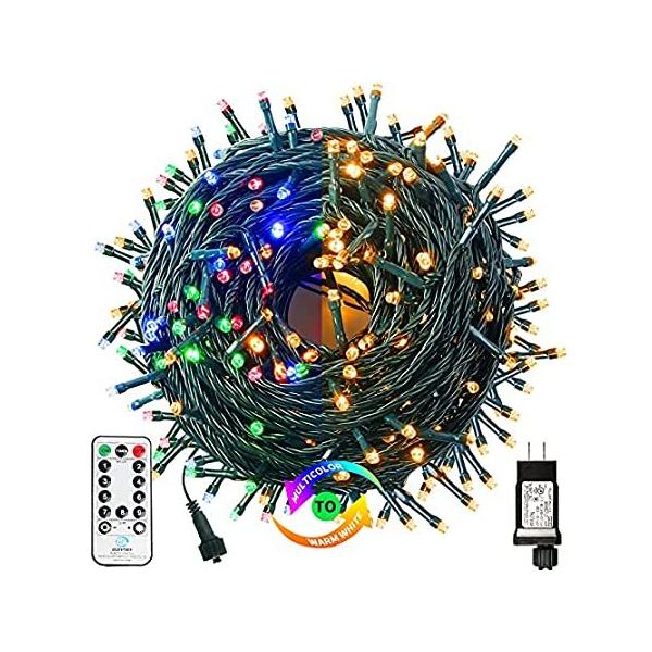 MZD8391 Color Changing Christmas String Lights Outdoor Indoor, 108FT 300 LE
