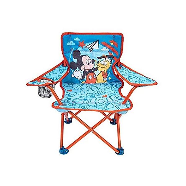 Mickey Mouse Kids Camp Chair Foldable Chair with Carry Bag sAi
