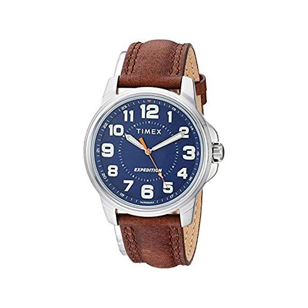 Timex TW4B16000 Mens Expedition Metal Field Brown Leather Strap Watch