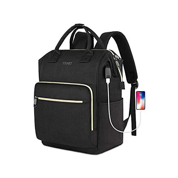 �����b�N 15 Laptop Backpack for Women, RFID Anti-Theft Business Travel Backpack with