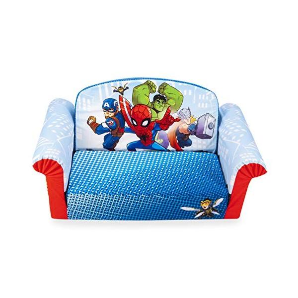 Marshmallow Furniture Children S 2 In 1 Flip Open Foam Sofa Marvel Super Hero Adventures By Spin Master Multi Color Fakfakkab Go Id