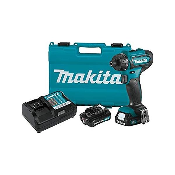 Makita FD10R1 12V max CXT Lithium-Ion Cordless 1/4" Hex Driver-Drill Kit (2
