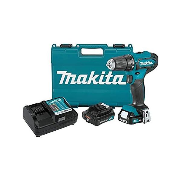 Makita FD09R1 12V max CXT Lithium-Ion Cordless 3/8" Driver-Drill Kit (2.0Ah