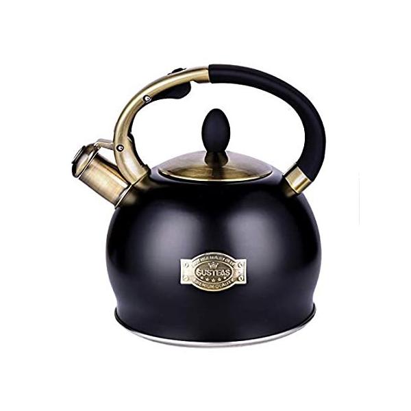 SUSTEAS Stove Top Whistling Tea Kettle-Surgical Stainless Steel Teakettle T