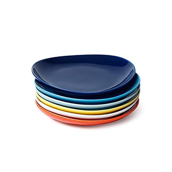 Sweese v[g 6Zbg 7.8 Inch Dessert plate-set 6-color sAi
