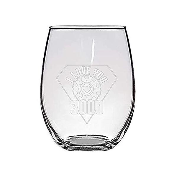 I Love You 3000 Metal Heart Reactor Film Parody - Laser Engraved Stemless W