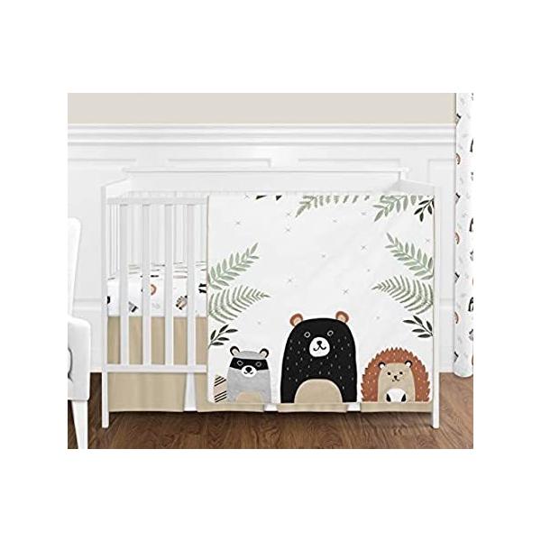 Sweet Jojo Designs Bear Raccoon Hedgehog Forest Animal Woodland Pals Baby U