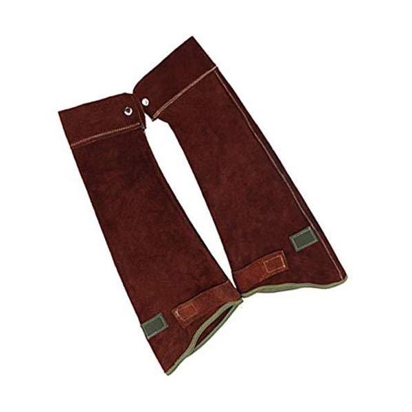 MOCOHANA Leather Welding Sleeves Arm Protection Heat Flame Resistant Heavy Duty with Adjustable Upper End Cuff Button Closure Welding Tools