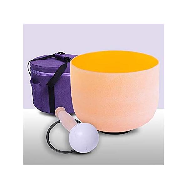 ENERGYSOUND 432Hz Perfect Pitch D Note Sacral Chakra Orange Colored Frosted