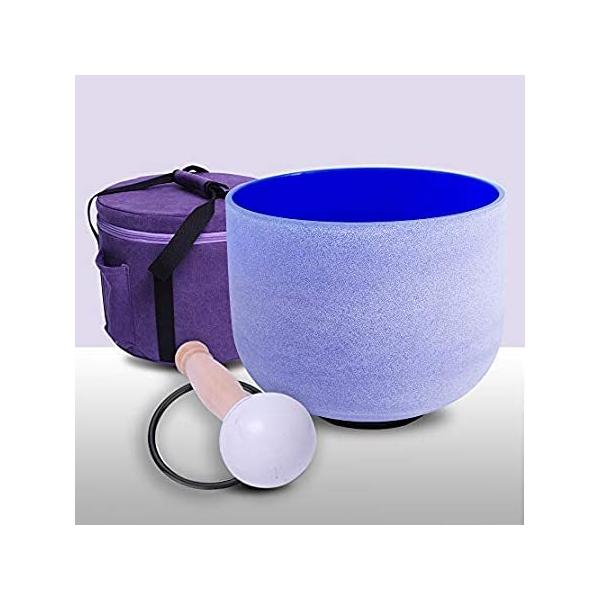 ENERGYSOUND 432Hz Perfect Pitch G Note Throat Chakra Blue Colored Frosted Q