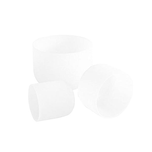 ENERGYSOUND Frosted 12" C, 10" E 7" A Quartz Crystal Singing Bowl mallet an