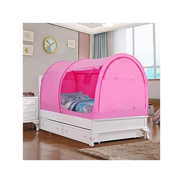 LEEDOR Bed Tent Dream Tents Bed Canopy Shelter Cabin Indoor Privacy Warm Br