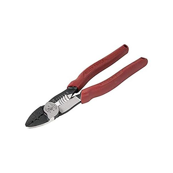 Klein Tools 2005N Wire Crimper Cutting Tool, Forged Steel, Heavy Duty Wire