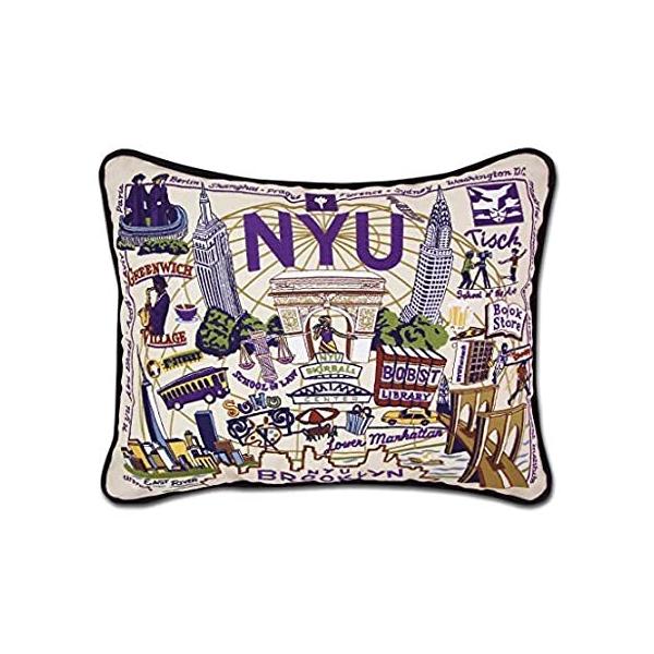 Catstudio New York University (NYU) Collegiate Embroidered Decorative Throw