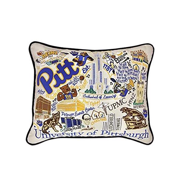 Catstudio University of Pittsburgh Collegiate Embroidered Decorative Throw