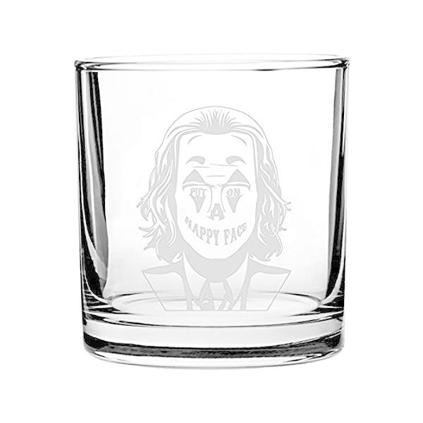 Put On A Happy Face Clown Face Green Hair Movie Parody - 3D Laser Engraved