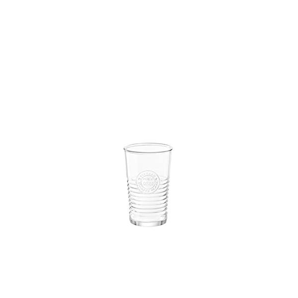 Bormioli Rocco Officina1825 Cooler Glass, Set of 4, 16 oz, Clear
