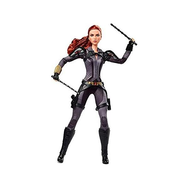 Barbie Marvel Studiosf Black Widow Doll, 11.5-in, Poseable with Red Hair, W