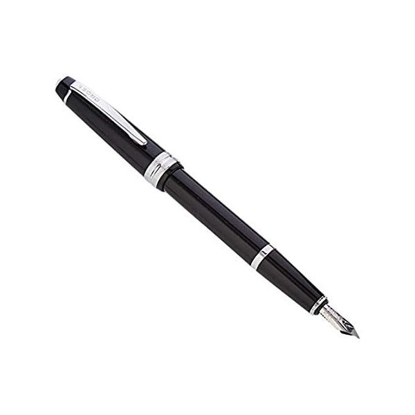 Cross Bailey Light Polished Black Resin Fountain Pen - Fine Nib