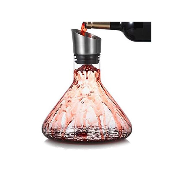 Cooko Wine Decanter,Hand Blown Wine Decanters and Carafes,Lead Free Glass w