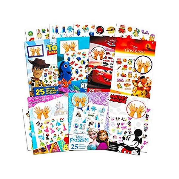 Disney Tattoos Party Favors Mega Assortment ~ Bundle Includes 7 Disney Favo ���s�A���i