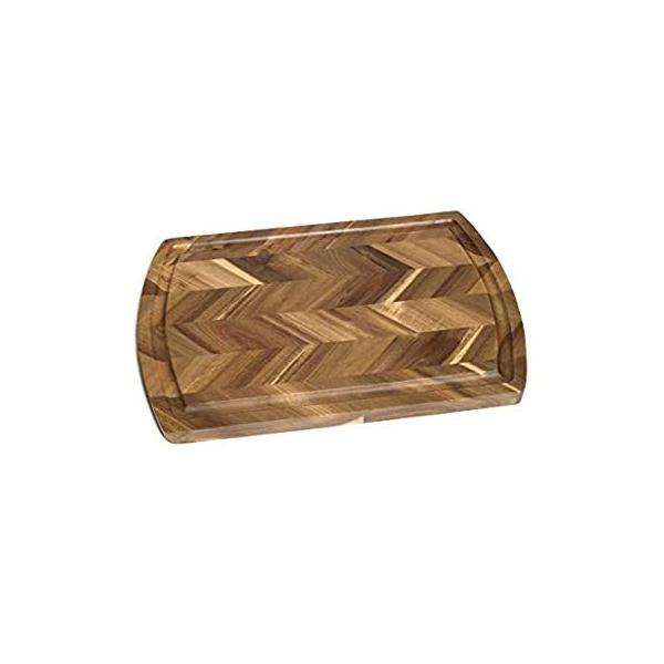 Lipper International Acacia Rect. Herringbone design Chopping board, side g ���s�A���i