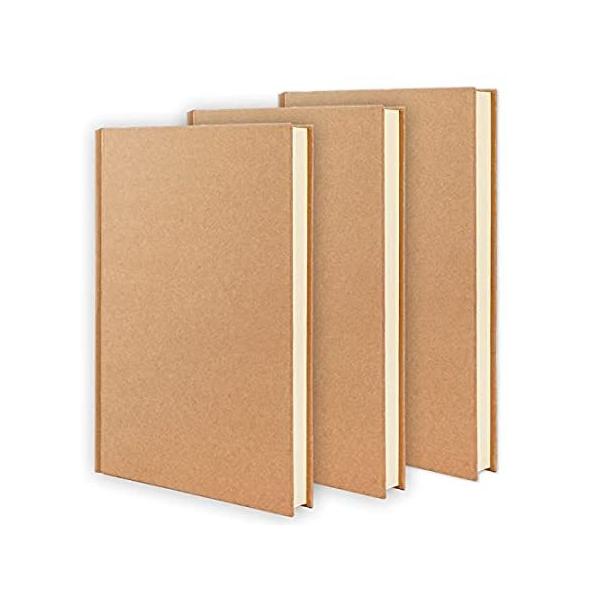 EOOUT 3pcs A5 Sketch Book 5.6 x 8.2in Blank Notebooks, Hardcover Unlined No
