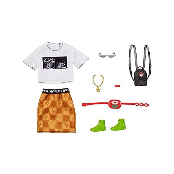 Barbie Storytelling Fashion Pack of Doll Clothes Inspired by Super Mario: G