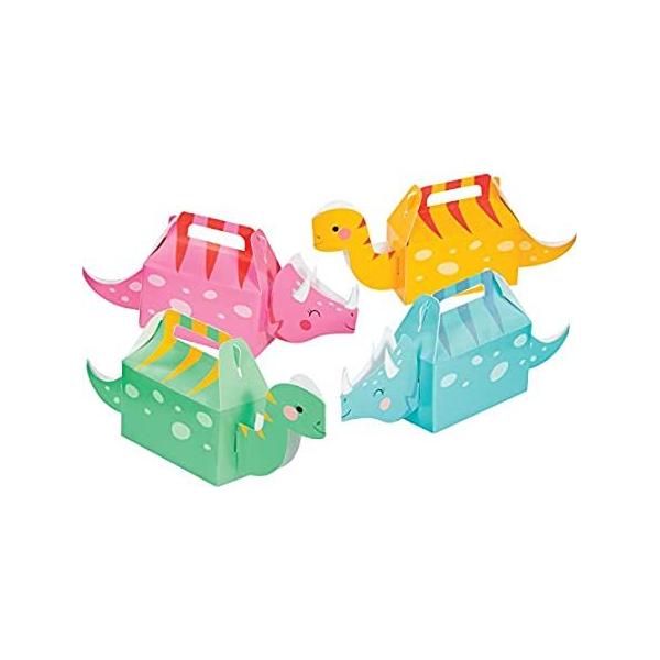 Girl Dinosaur Favor Boxes, 12 ct ���s�A���i