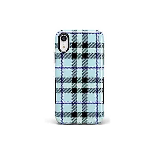 Casely iPhone XR Phone Case | As if! Light Blue Plaid Case | 360 Degree Cov ���s�A���i