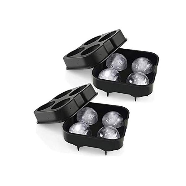 KAIDEE Whisky Ice ball Mold Cube trays Maker Round For freezer reusable sco