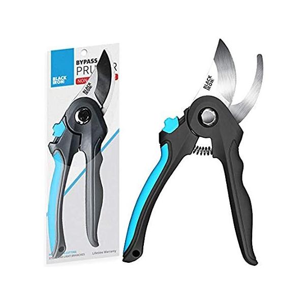 Attican Bypass Pruning Shears, Perfect Pruner for Cutting Stems and Light B
