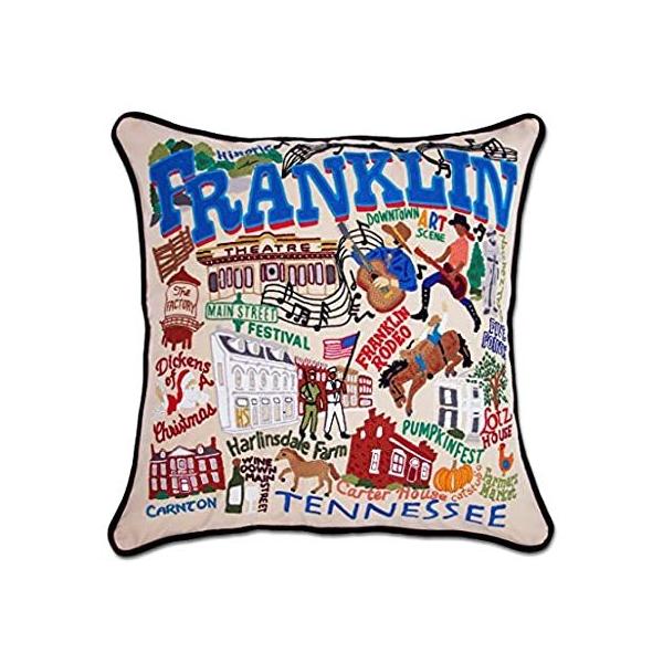 Catstudio Franklin Embroidered Decorative Throw Pillow