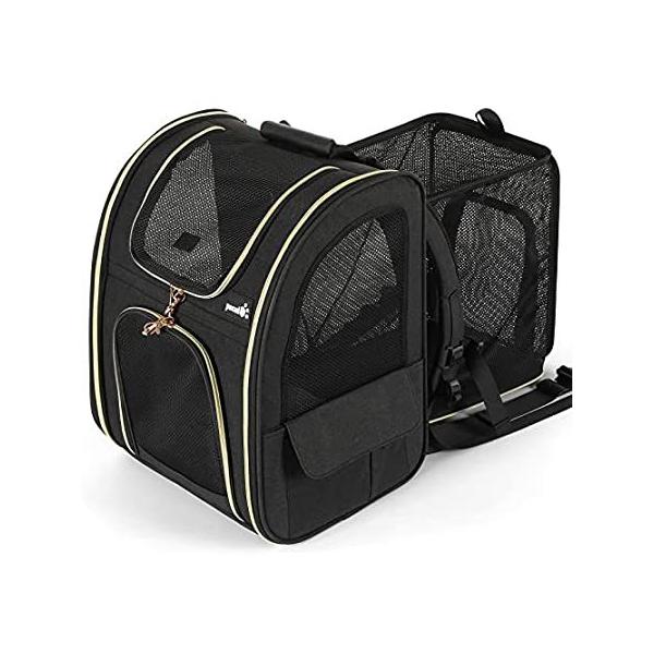 Pecute Pet Carrier Backpack, Dog Carrier Backpack, Expandable with Breathab sAi