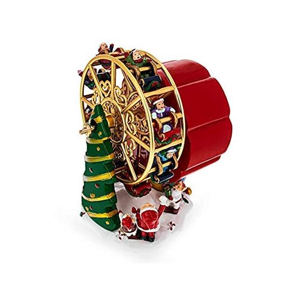 BestPysanky Ferris Wheel and Santa Musical Figurine