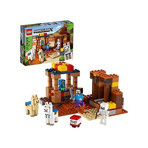 LEGO Minecraft The Trading Post 21167 Collectible Action-Figure Playset wit