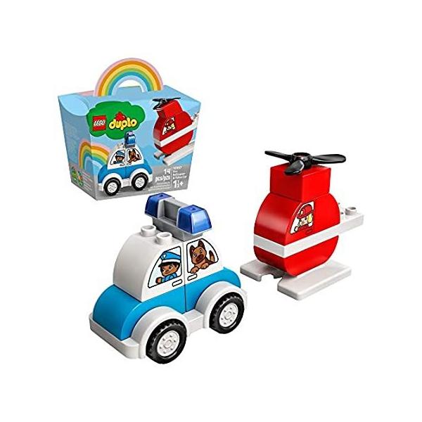 LEGO DUPLO My First Fire Helicopter and Police Car 10957 Rescue Vehicles; P